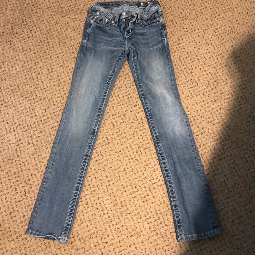 Miss Me Girls 14 Fleur De Lis Skinny Jean